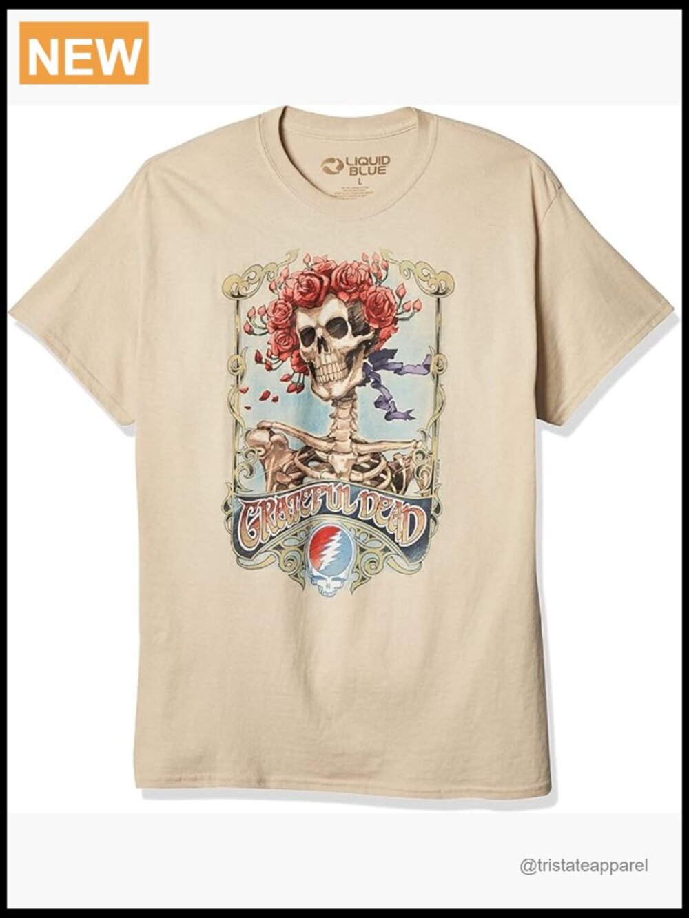 Hand Dyed Graphic Crew Neck Short Sleeve Tee Cotton T-Shirt